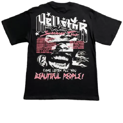 You are currently viewing Hellstar Short Sleeve T shirts Trend Streetwear Tees