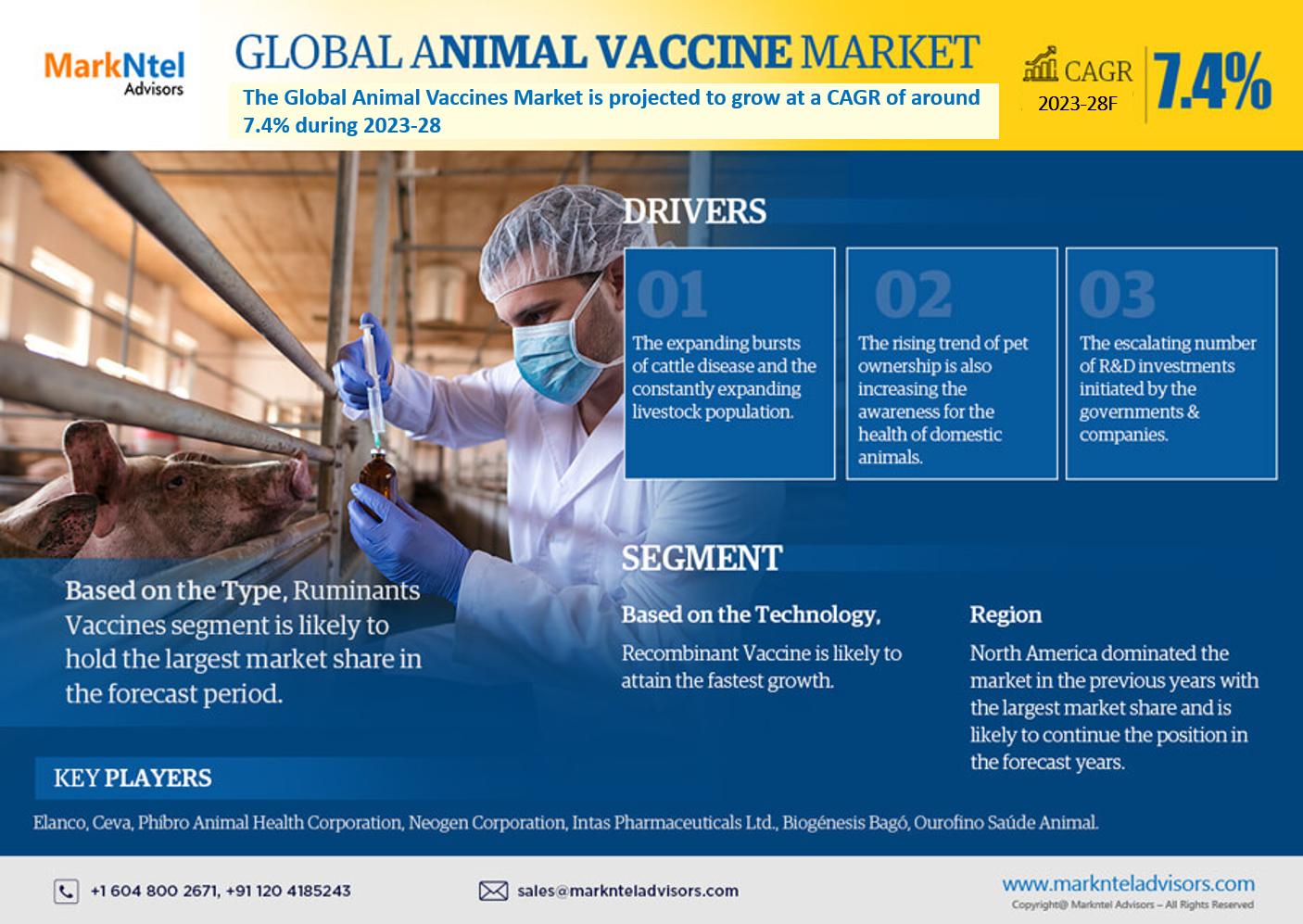 You are currently viewing Animal Vaccine Market is estimated to grow at a CAGR of over 7.4% During 2023-2028