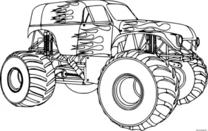 Read more about the article Transform Space with Custom Monster Truck Coloring Pages