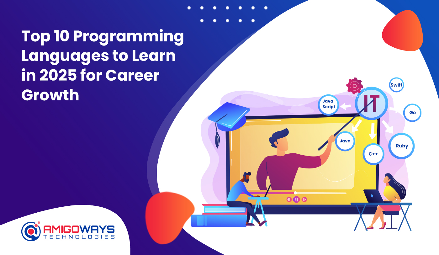 You are currently viewing Top 10 Programming Languages To Learn In 2025 For Career Growth – Amigoways