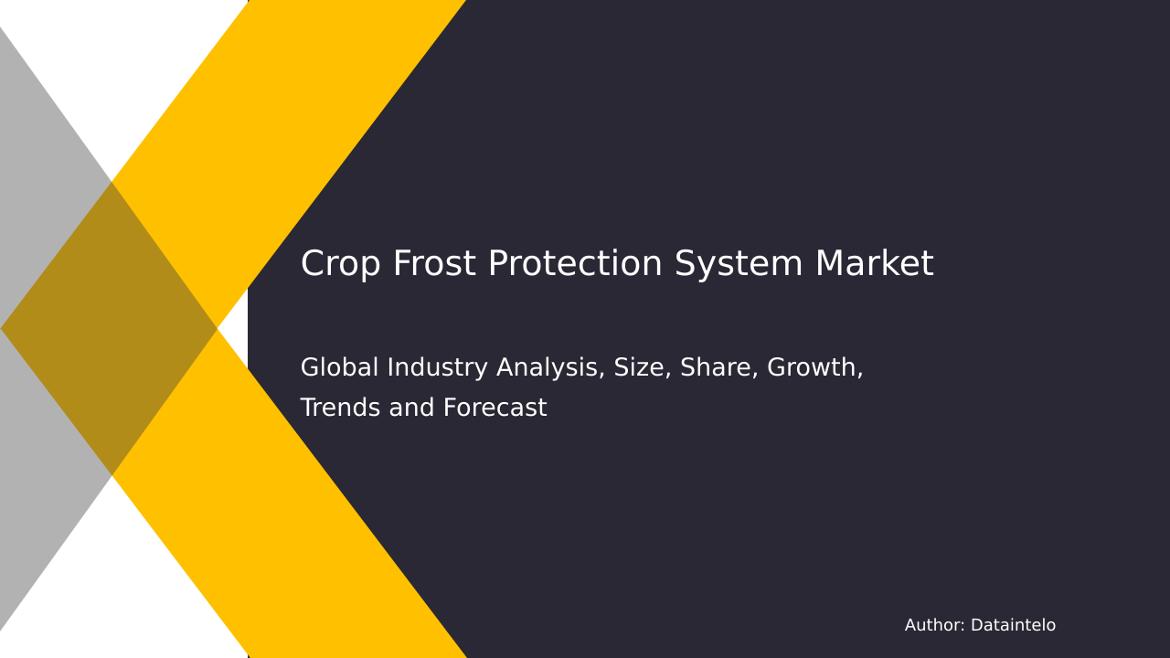 Read more about the article Detailed Analysis of the Crop Frost Protection System Market, 2032