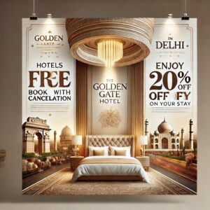 Read more about the article Hotels in Delhi: Book with Free Cancellation – The Golden Gate Hotel