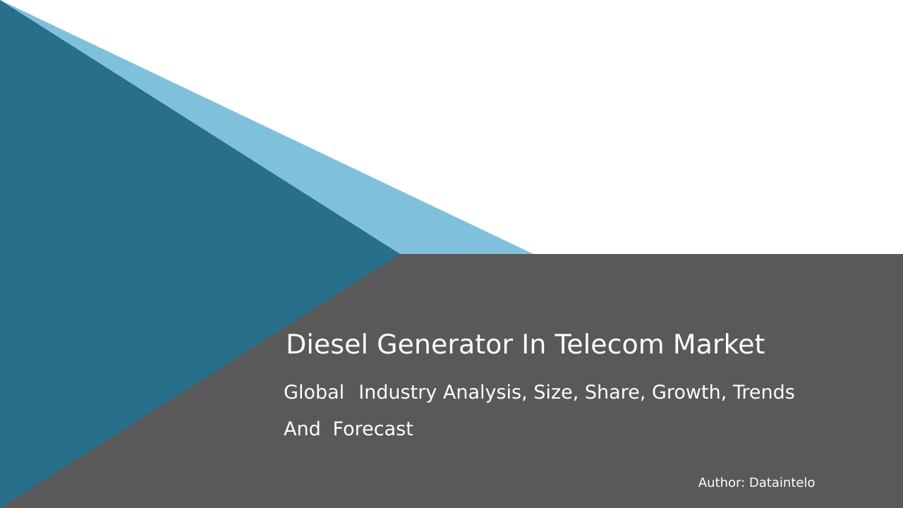 You are currently viewing Telecom Diesel Generators: Industry Trends and Market Analysis