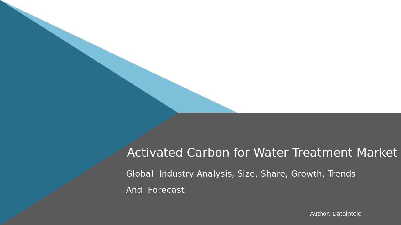 Read more about the article 2032 Insights: Growth in the Activated Carbon for Water Treatment Market