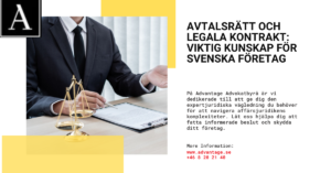 Read more about the article Avtalsrätt och Legala Kontrakt: Viktig Kunskap för Svenska Företag