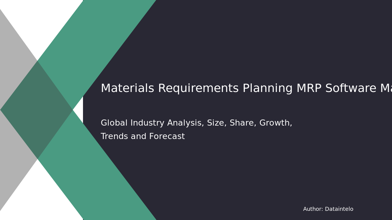 Read more about the article Materials Requirements Planning Software Market Competitive Landscape 2032