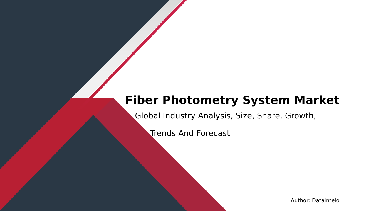 Read more about the article Fiber Photometry System Market Growth Drivers and Challenges 2032