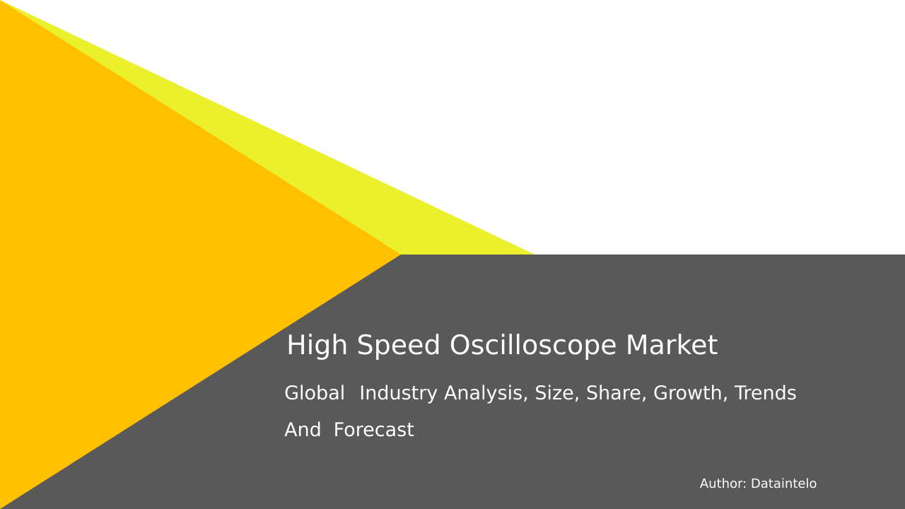 Read more about the article High-Speed Oscilloscope Market Report: Latest Developments & Future Scope